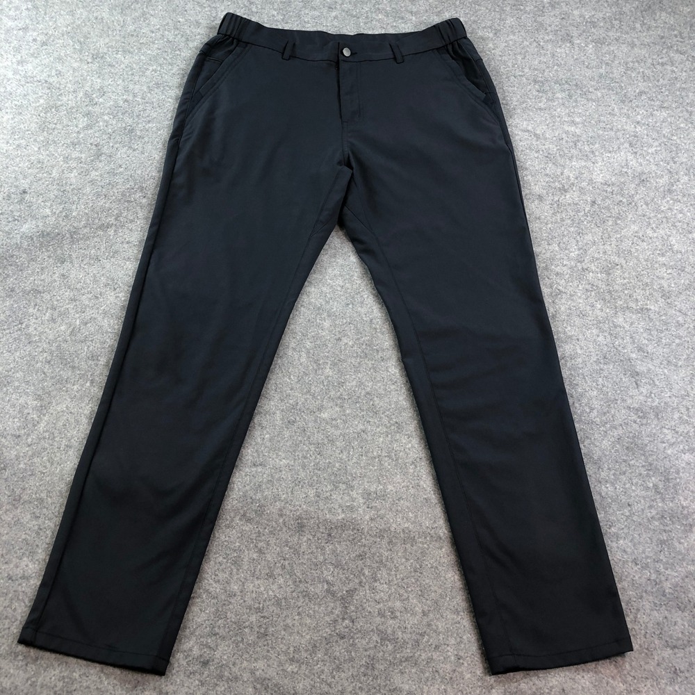 Jack Archer Mens Pants 34x31 Straight Leg Dark Gray Slim Fit Tech Polyester